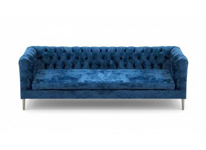 Modern upholstered furniture sofa three-seater couch furnishing Chesterfield fabric textile