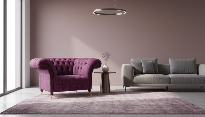 Luxury furniture armchair living room new seating upholstered furniture Chesterfield