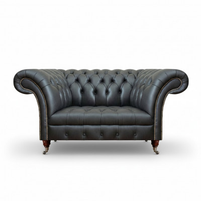 Living room black armchair new furniture leather seat couch upholstered furniture chesterfield