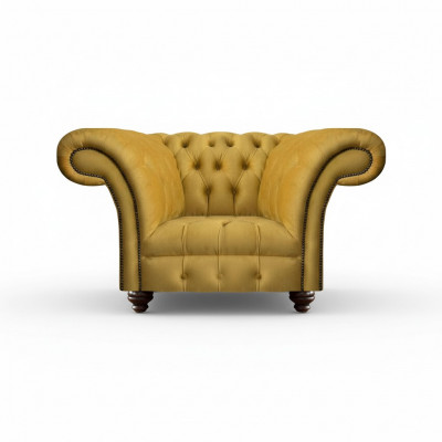 Chesterfield Modern Armchair Luxury Design Living Room Seating Furniture Textile New