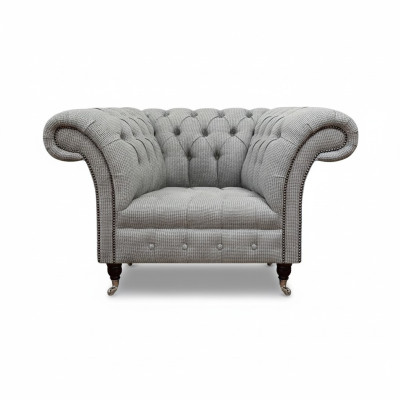 Living room armchair Chesterfield modern design furniture upholstery seating facility