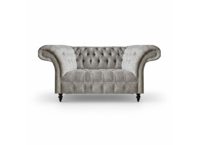 Design sofa couch two-seater gray seating furniture living room furnishing Chesterfield