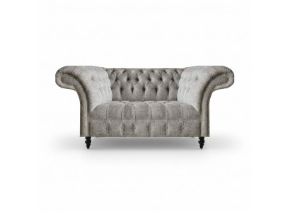 Design sofa couch two-seater gray seating furniture living room furnishing Chesterfield
