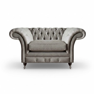 Living room armchair new luxury furniture upholstery seat Chesterfield textile furniture