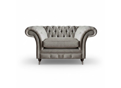 Living room armchair new luxury furniture upholstery seat Chesterfield textile furniture