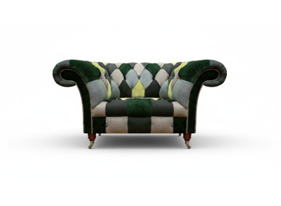Textile fabric armchair modern furnishing seating upholstered armchair Chesterfield