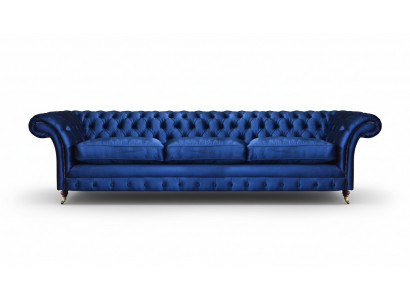 Chesterfield sofa three-seater couch modern seating furniture upholstery fabric