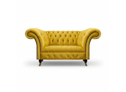 Chesterfield Yellow Couch Living Room Upholstered Sofas Designer Loveseat