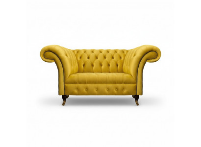 Chesterfield Yellow Couch Living Room Upholstered Sofas Designer Loveseat