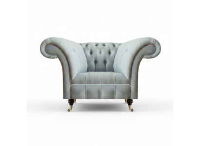 Chesterfield light gray armchair modern living room upholstered furniture