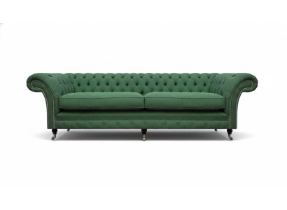 Chesterfield Green Two-Seater Living Room Luxurious Two-Seater Furniture