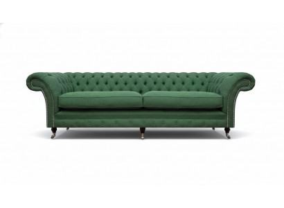 Chesterfield Green Two-Seater Living Room Luxurious Two-Seater Furniture
