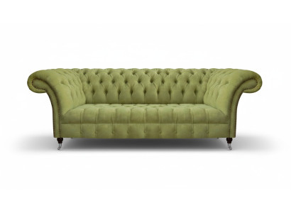 Chesterfield Light Green Sofa Modern Living Room Three-Seater Luxury Furniture