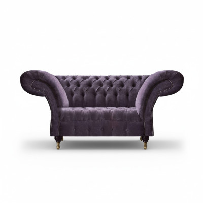 Lila Chesterfield Two-Seater Modern Living Room Upholstered Couch Elegant Sofa