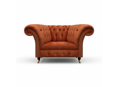 Brown living room upholstered armchair fabric furniture designer single-seater furniture