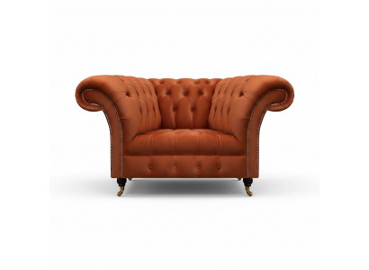Brown living room upholstered armchair fabric furniture designer single-seater furniture