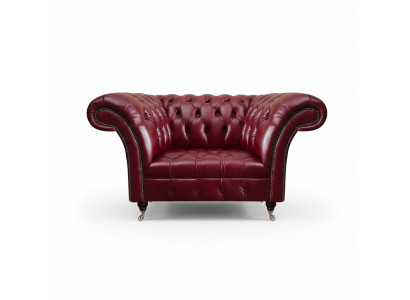 Chesterfield Red Living Room Armchair Designer Leather Single-Seater 1-Seater