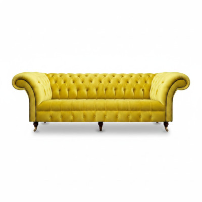 Noble Chesterfield seating furniture designer living room upholstered fabric couches
