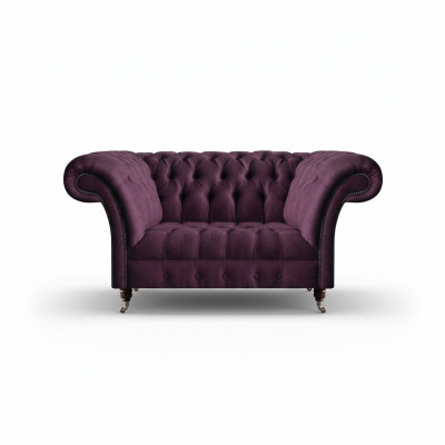 Lila Chesterfield upholstered sofa living room designer two-seater noble couch