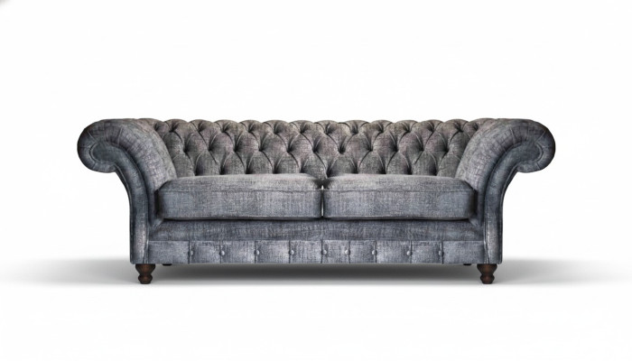 Luxurious Chesterfield two-seater designer sofas living room noble couch