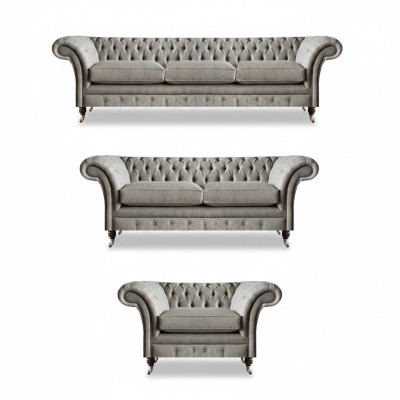 Exclusive Chesterfield Couches Designer Two-Seater Three-Seater Armchair