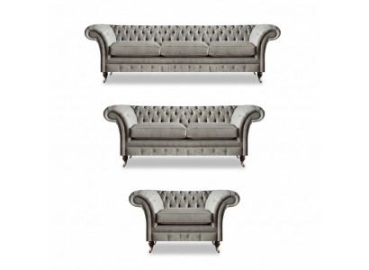 Exclusive Chesterfield Couches Designer Two-Seater Three-Seater Armchair
