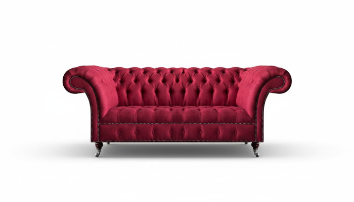 Luxury Pink Living Room Sofa Three-Seater Sofa Couch Textile Upholstered Furniture
