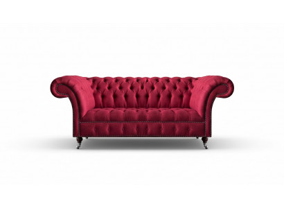 Luxury Pink Living Room Sofa Three-Seater Sofa Couch Textile Upholstered Furniture