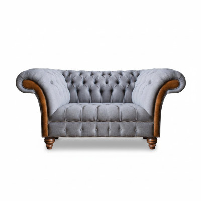 Luxury furniture two-seater sofa couch Chesterfield designer textile living room