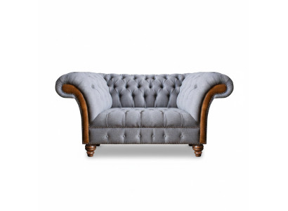 Luxury furniture two-seater sofa couch Chesterfield designer textile living room