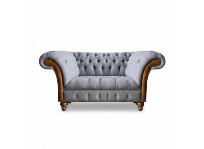 Luxury furniture two-seater sofa couch Chesterfield designer textile living room