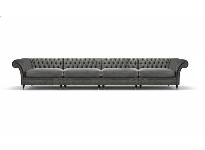 Chesterfield designer sofa living room couches luxury upholstery 4-seater