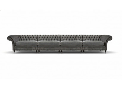 Chesterfield designer sofa living room couches luxury upholstery 4-seater