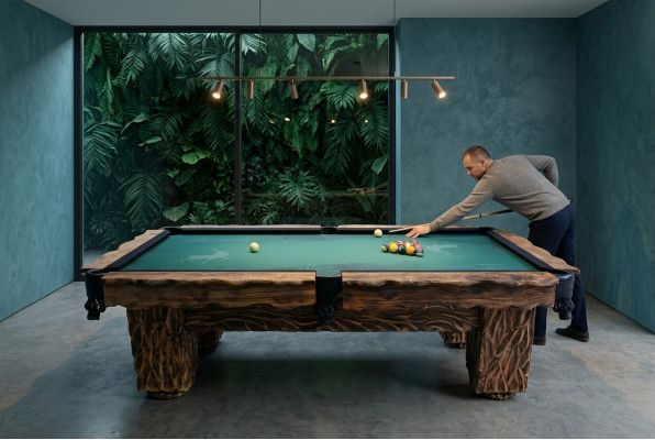 Luxury wooden billiard table