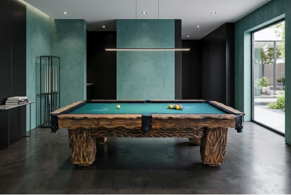 Luxury wooden billiard table