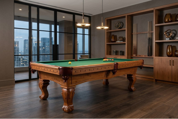Elegant gaming table Pool table Wooden table 8ft