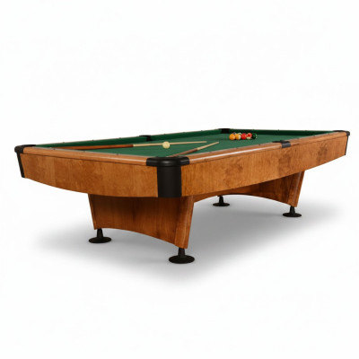 Elegant billiard table made of solid wood