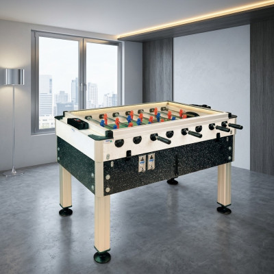 Modern MDF and aluminum black table football