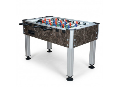 High-quality brown MDF and aluminum table football with modern design