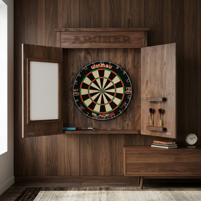 Vintage brown wooden target