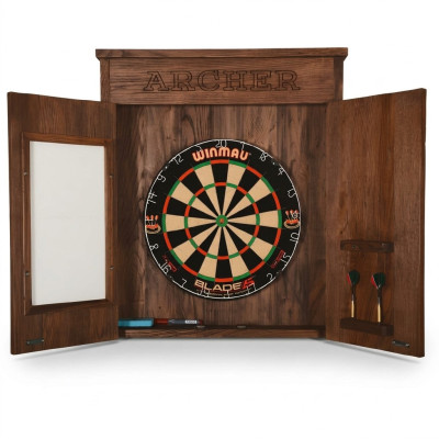 Vintage brown wooden target