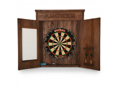 Vintage brown wooden target