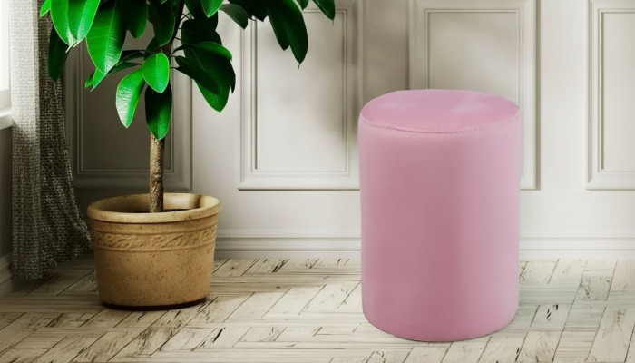 Pink stool luxurious ottoman modern style new seating living room