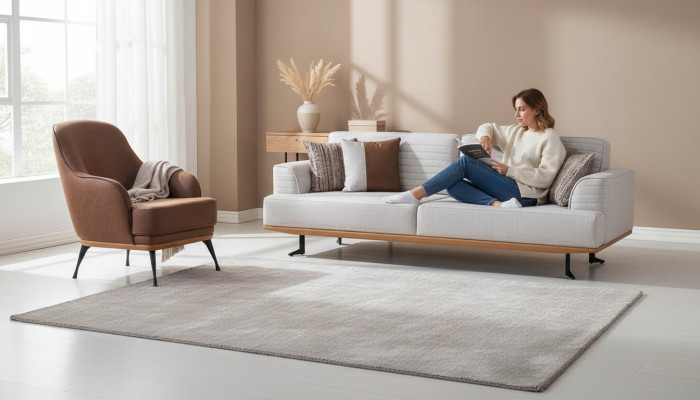 Luxury 2-piece sofa set three-seater sofa and armchair for the living room