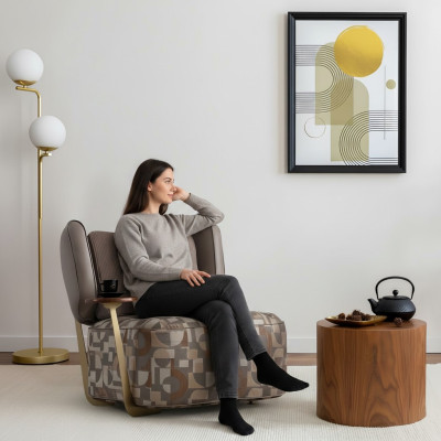 Colorful upholstered armchair living room designer armchair relax single-seater new