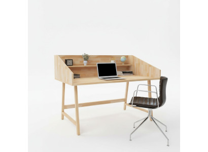 Stylish Light Brown Desk Designer Office Desks Luxury Wood Furniture
