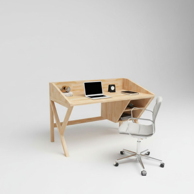 Modern light brown office desk chic luxury wooden desks