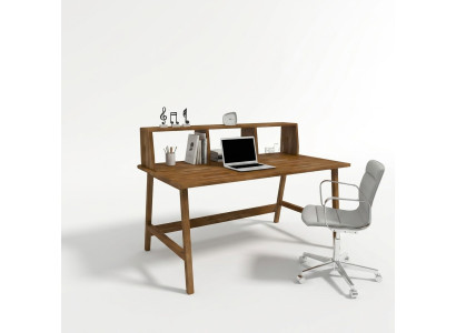 Sturdy Brown Table Country House Style Desks Luxurious Office Furniture