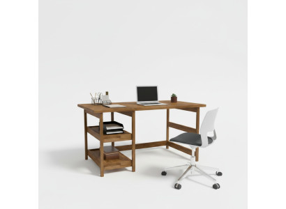 Brown youth room desk, robust wooden tables, stylish tables