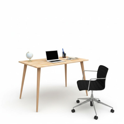Beige wooden table designer loft table stylish desks luxury furniture